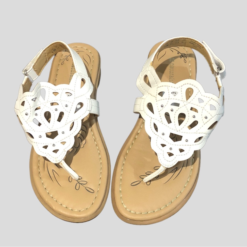 white Naturalizer Sandals